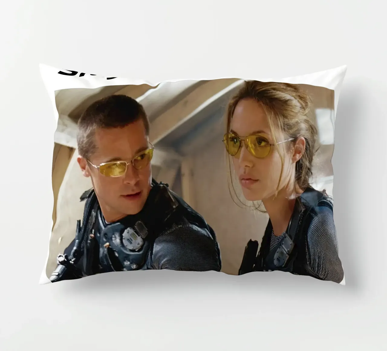 Mr. and Mrs. Smith decorative cushion by 🎞 The Movie Wall