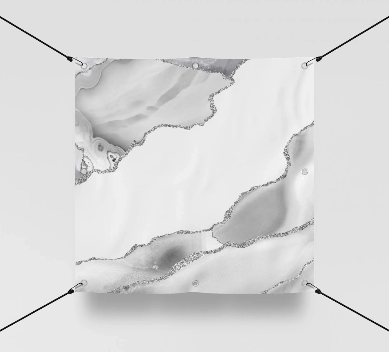 Agata bianca e argento Texture 07 telo in pvc da Gemstone Textures