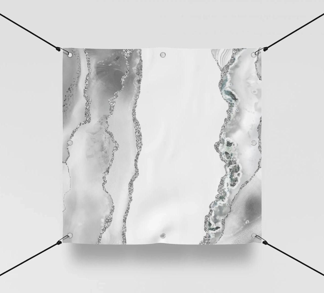 Agata bianca e argento Texture 08 telo in pvc da Gemstone Textures