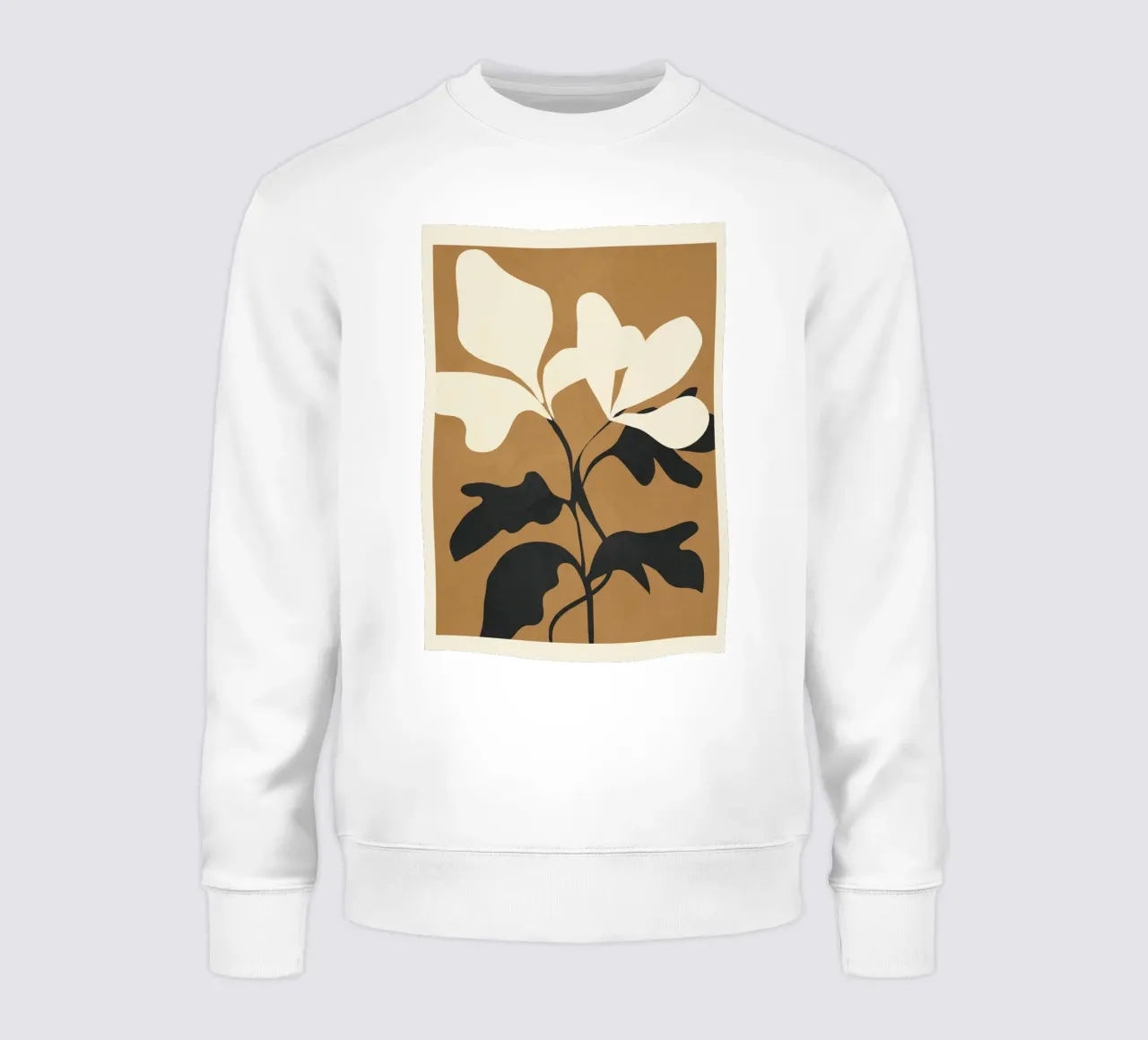 Abstract Modern Flowers 1 felpa da Flow Line