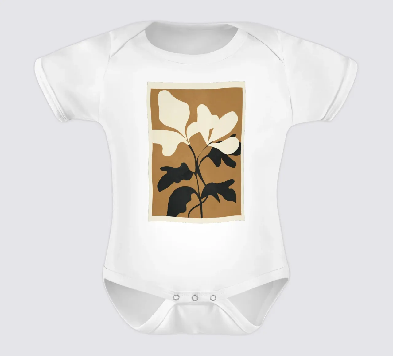 Abstract Modern Flowers 1 body neonato maniche corte da Flow Line