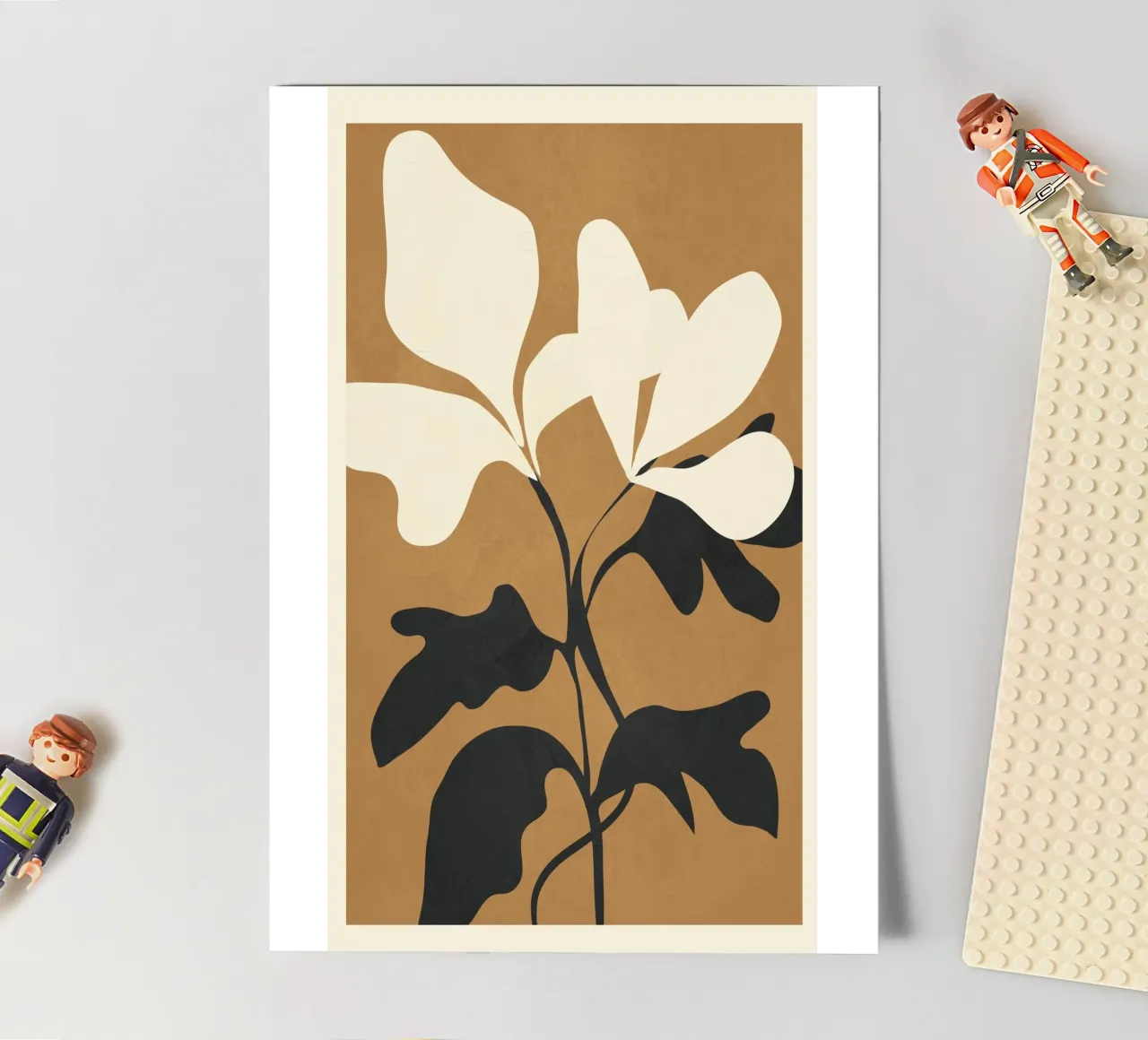 Abstract Modern Flowers 1 stickervel van Flow Line