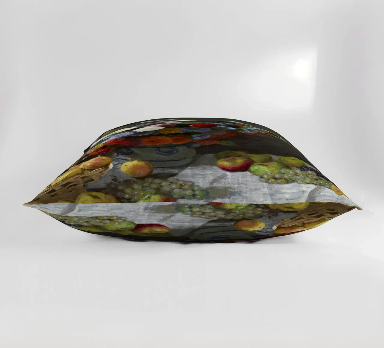 Natura morta con fiori e frutta (1869) di Claude Monet. cuscino da Monet Art Prints