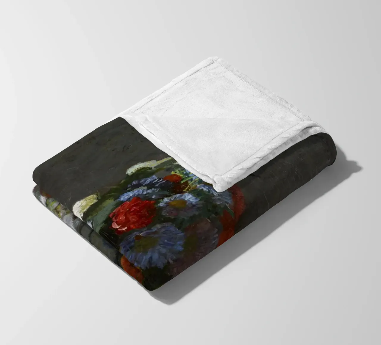 Natura morta con fiori e frutta (1869) di Claude Monet. coperta in pile da Monet Art Prints