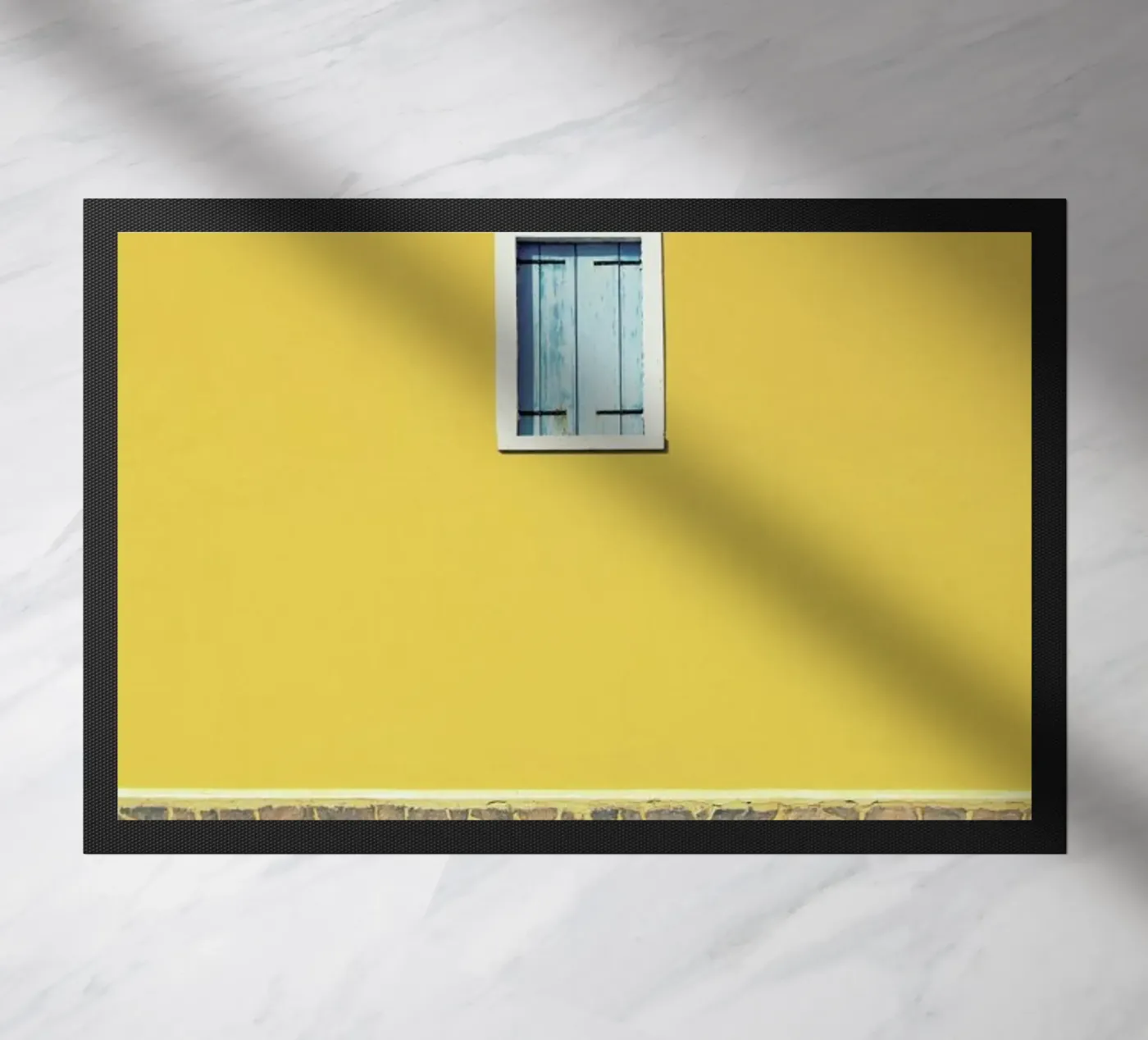 Yellow doormat by Rupert Höller
