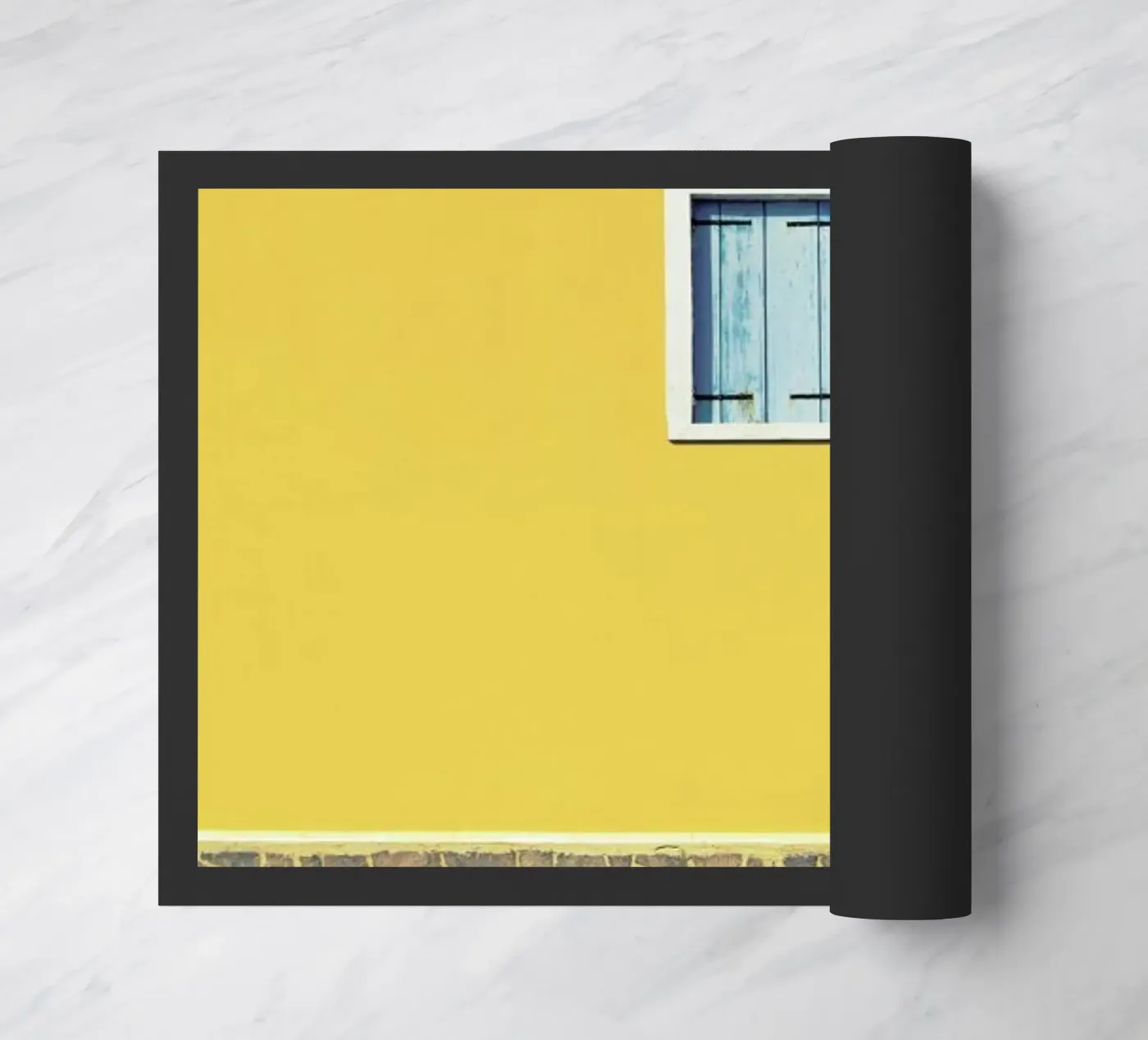 Yellow doormat by Rupert Höller