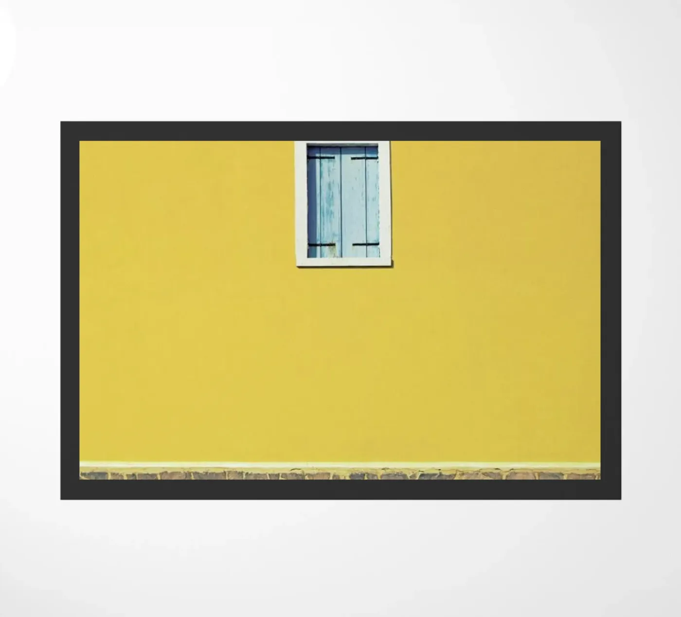 Yellow doormat by Rupert Höller