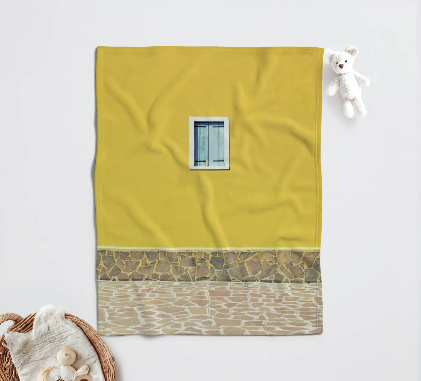 Yellow Fleecedecke von Rupert Höller