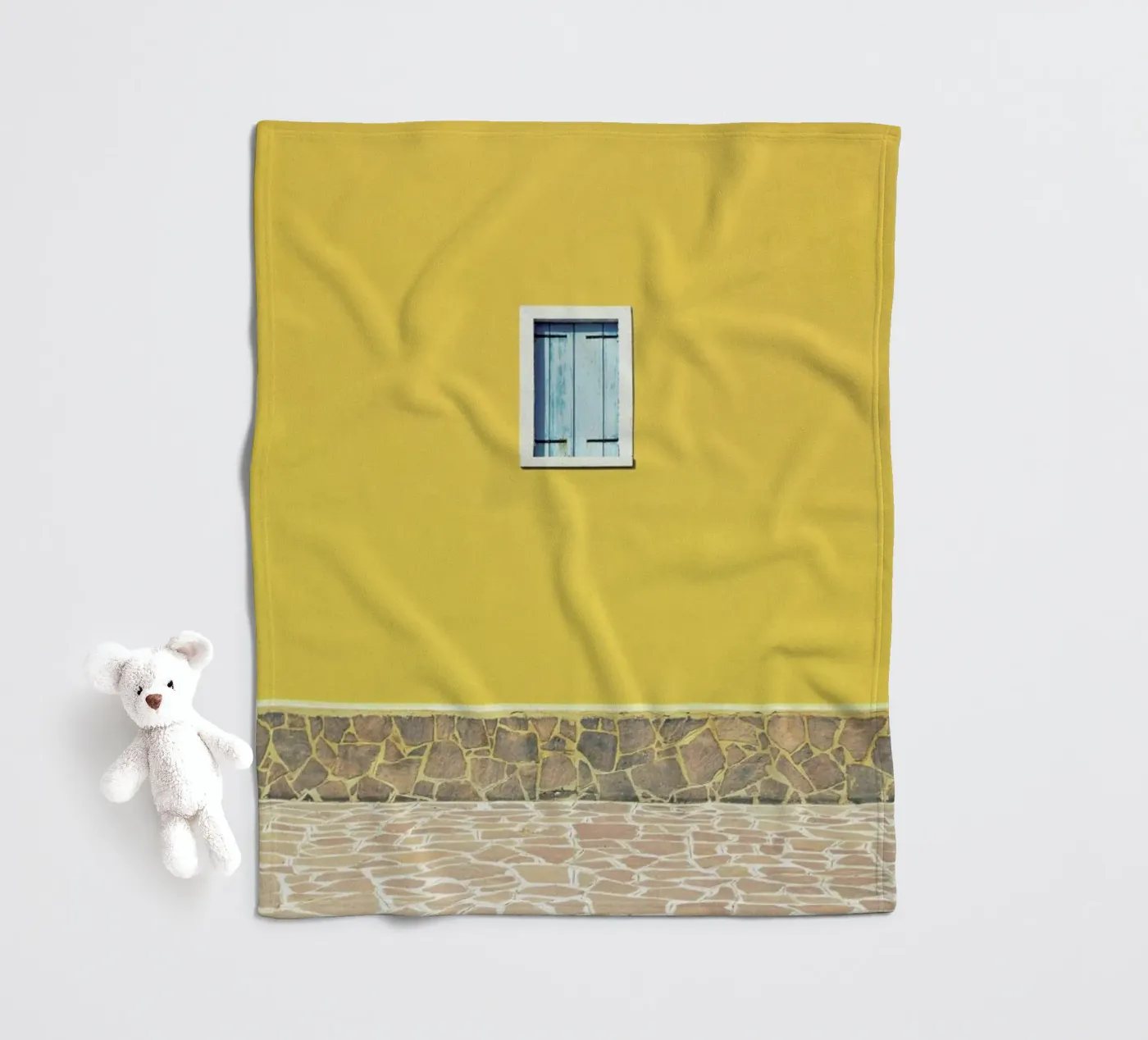 Yellow Fleecedecke von Rupert Höller