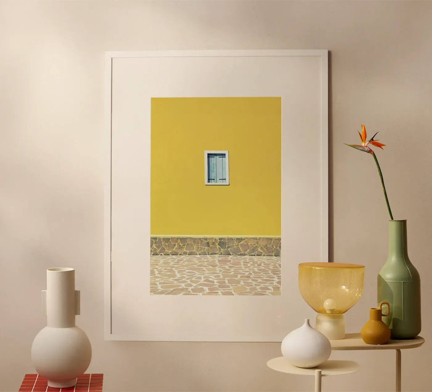 Yellow poster by Rupert Höller