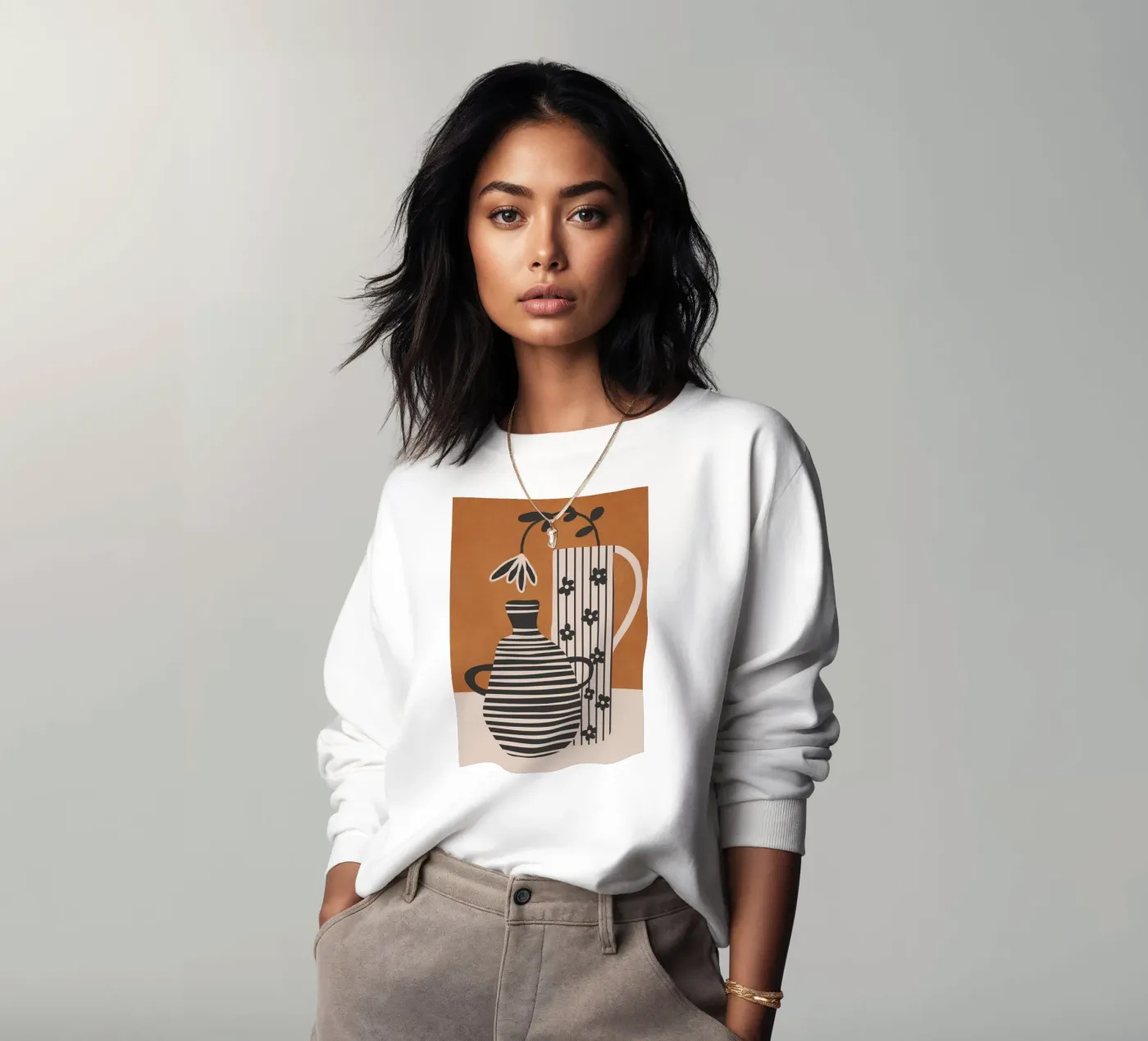 Patterned Stillness 6 Sweatshirt von Flow Line