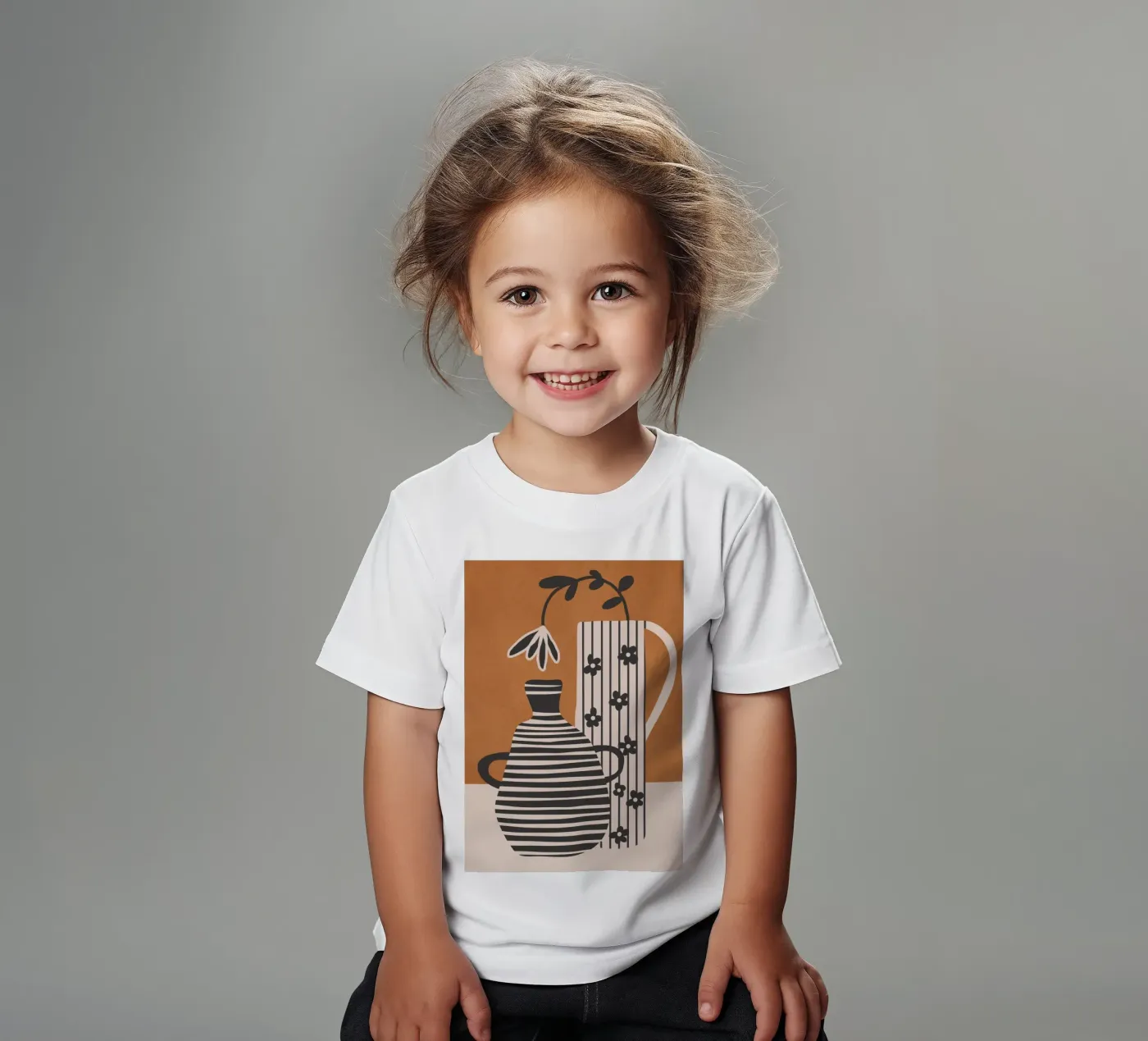 Patterned Stillness 6 kids t-shirt by Flow Line