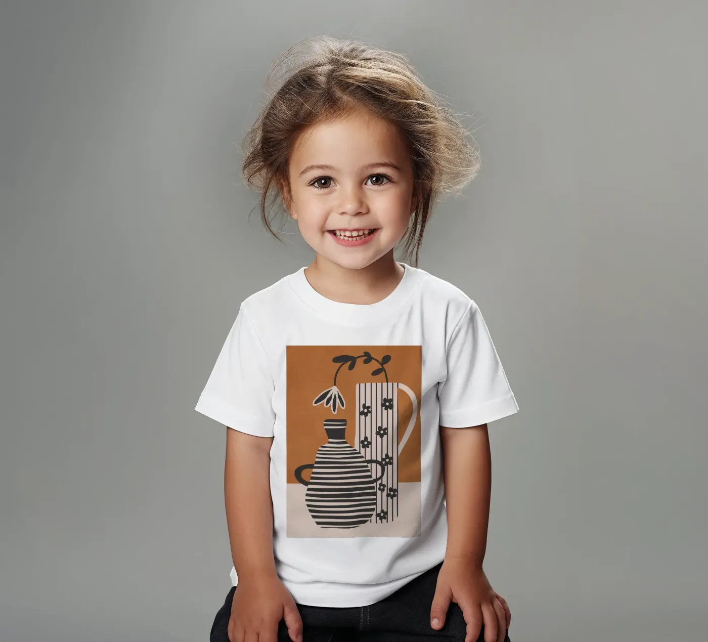 Patterned Stillness 6 kids t-shirt by Flow Line