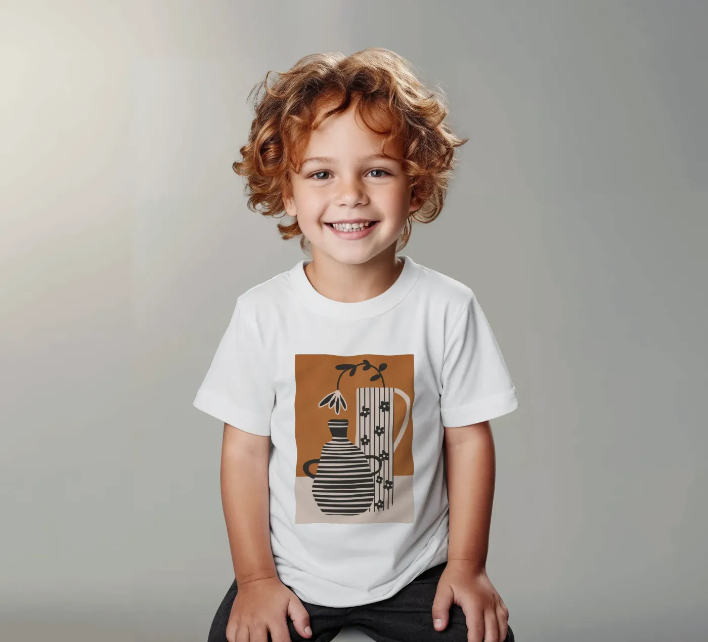 Patterned Stillness 6 kids t-shirt by Flow Line