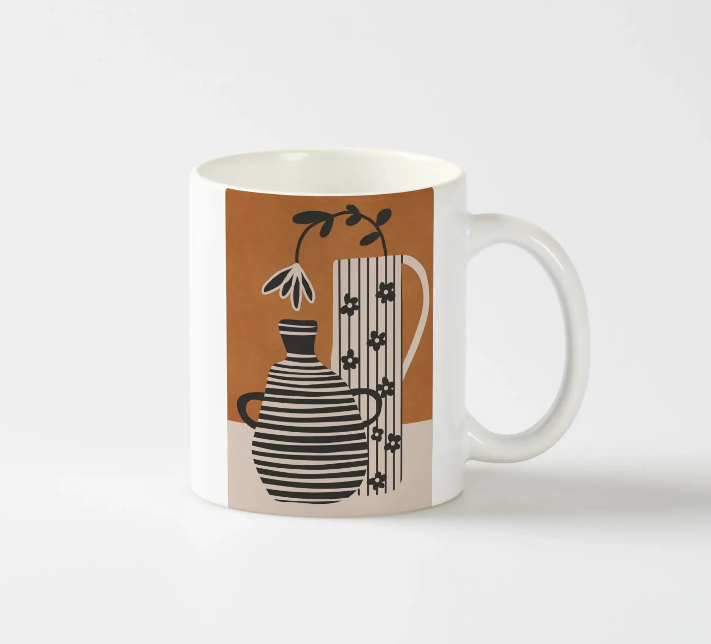 Patterned Stillness 6 ceramic mug by Flow Line