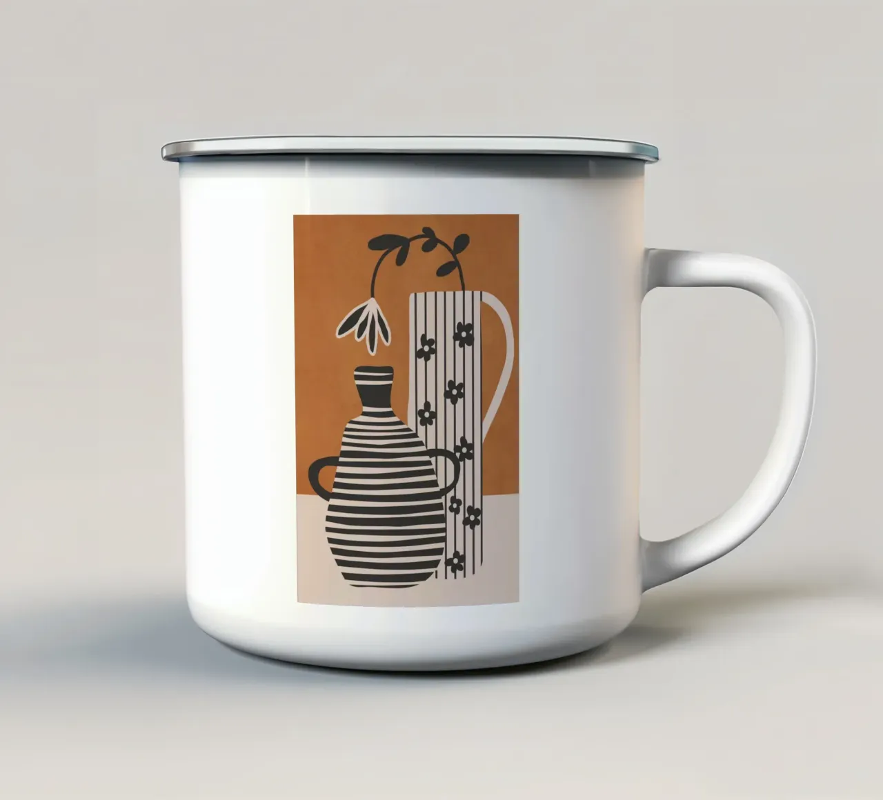 Patterned Stillness 6 tazza in smalto da Flow Line