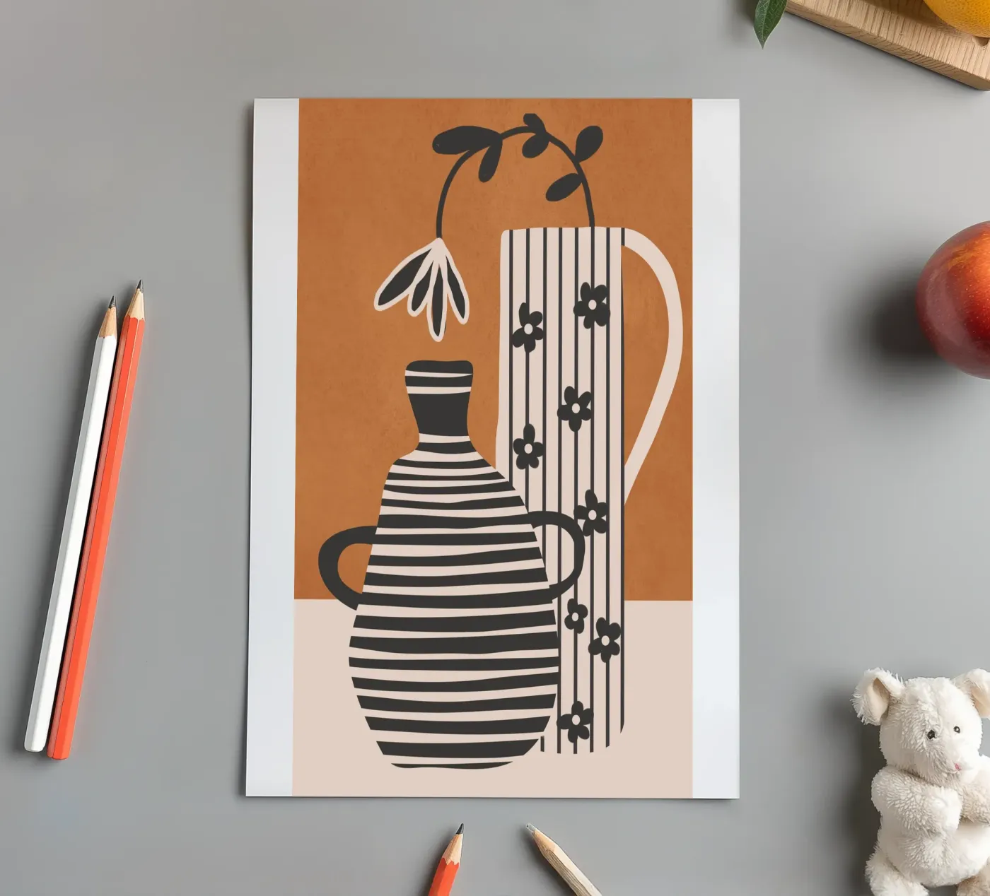 Patterned Stillness 6 stickervel van Flow Line