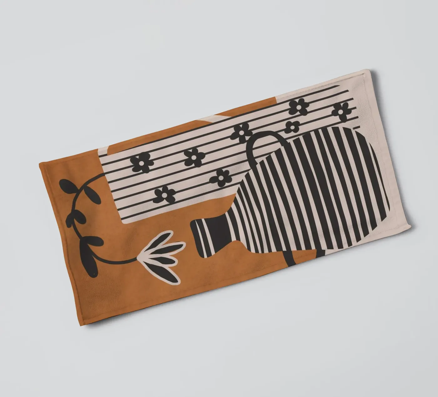 Patterned Stillness 6 towel by Flow Line