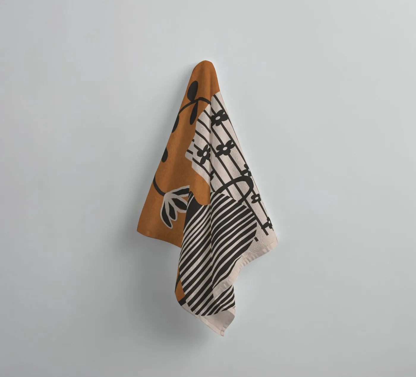 Patterned Stillness 6 towel by Flow Line