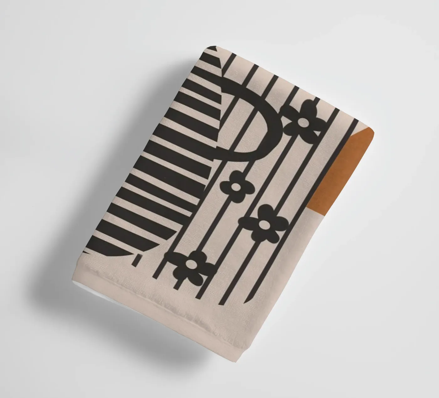 Patterned Stillness 6 towel by Flow Line