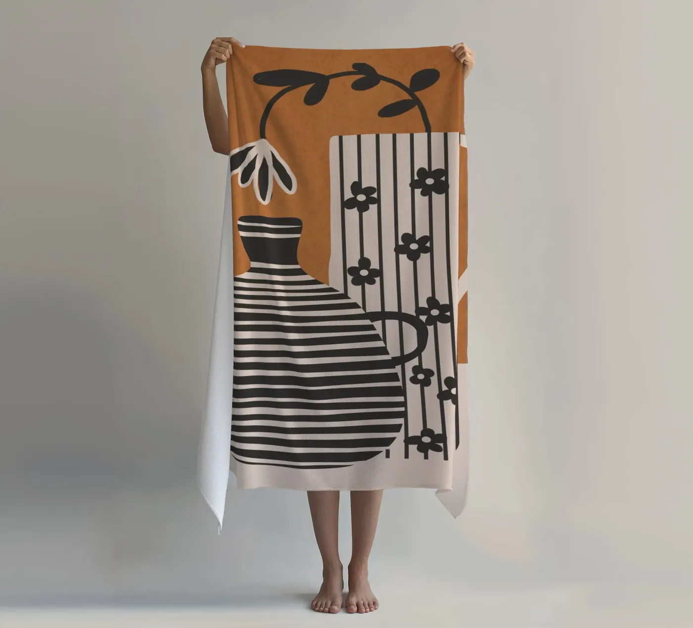 Patterned Stillness 6 strandhanddoek van Flow Line