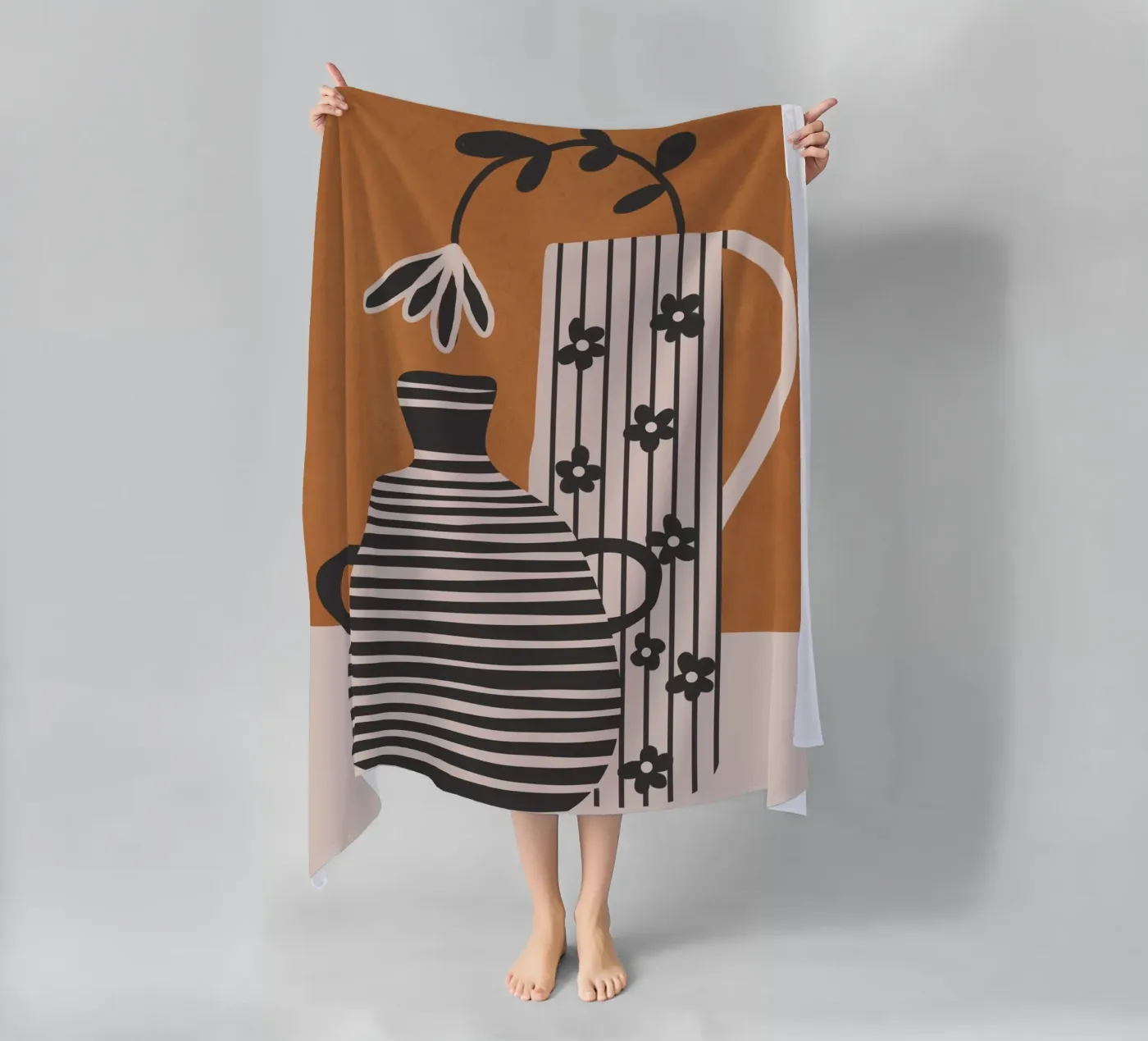 Patterned Stillness 6 strandhanddoek van Flow Line