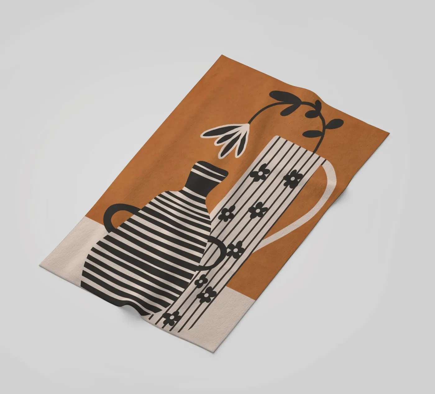 Patterned Stillness 6 Strandtuch von Flow Line