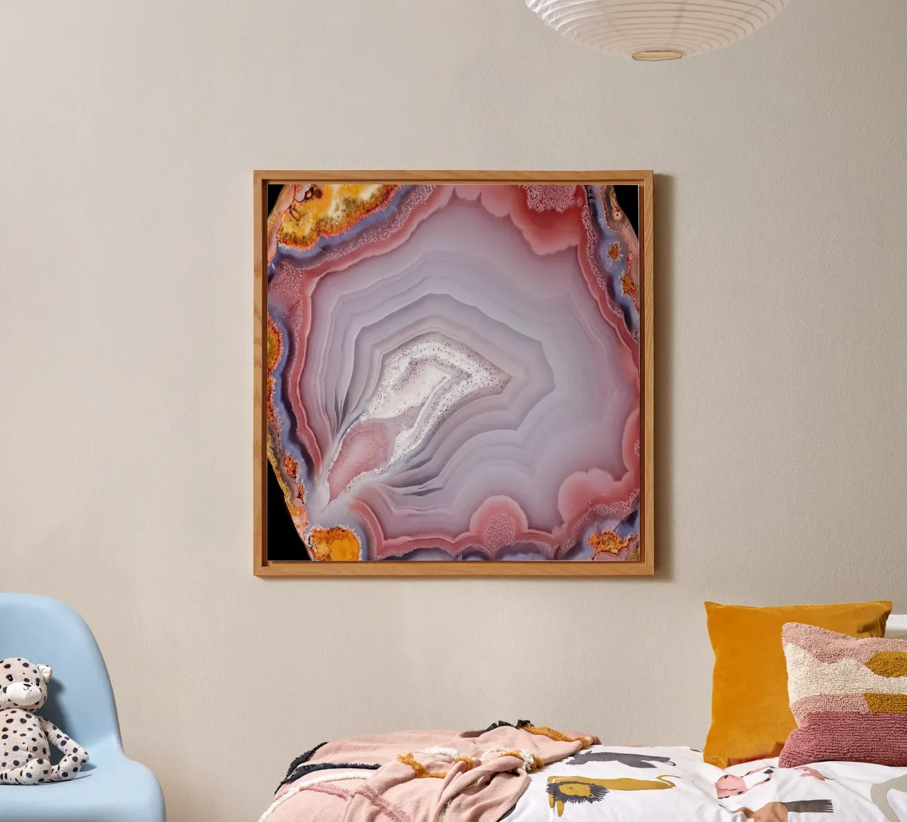 Texture fetta d'agata 17 alluminio dibond da Gemstone Textures