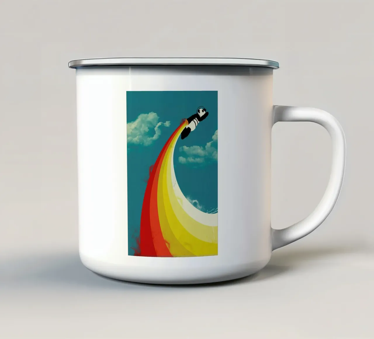 Panda Express tazza in smalto da Jay Fleck