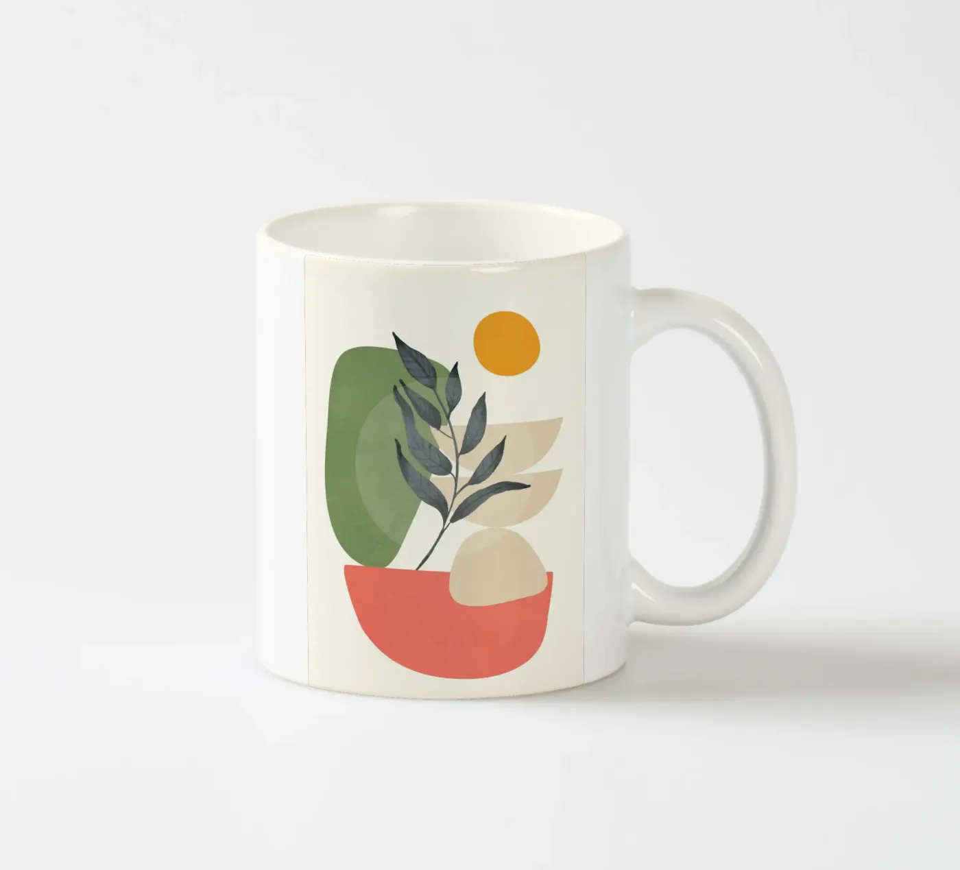 Abstract Sunset 06 ceramic mug by Flow Line