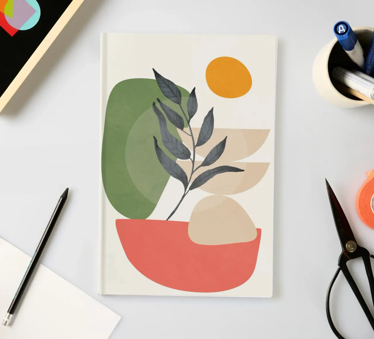 Abstract Sunset 06 notebook by Flow Line
