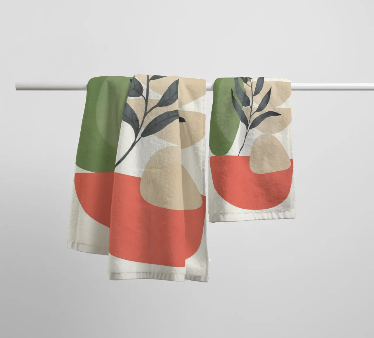 Abstract Sunset 06 towel by Flow Line