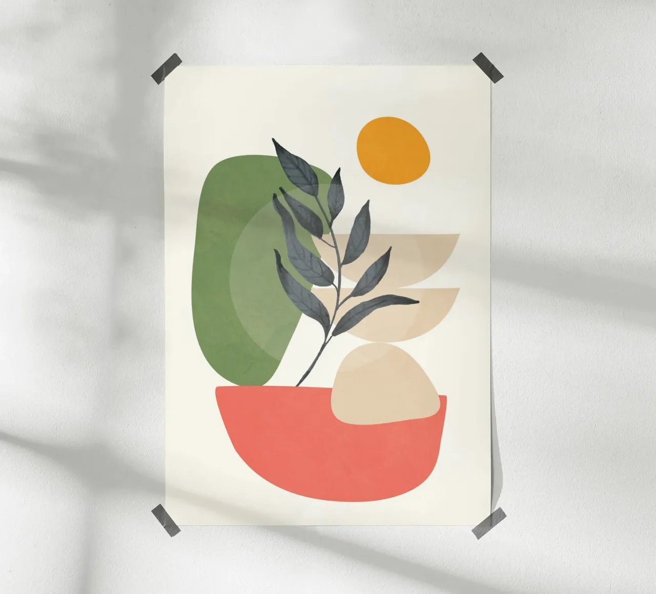 Abstract Sunset 06 poster da Flow Line