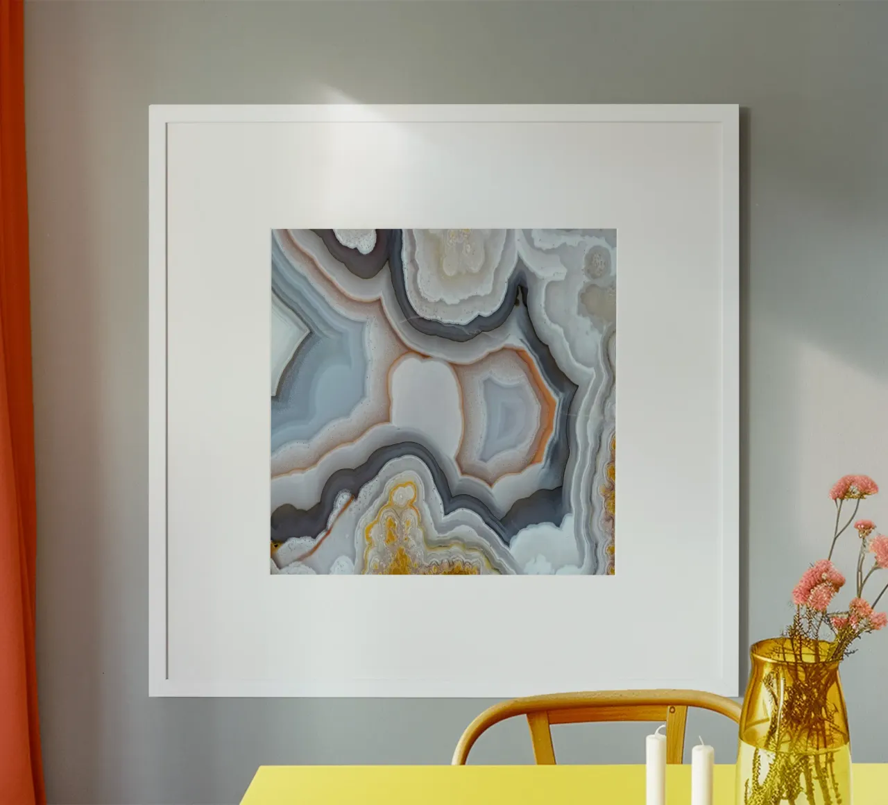 Agata Fetta Texture 20 poster da Gemstone Textures