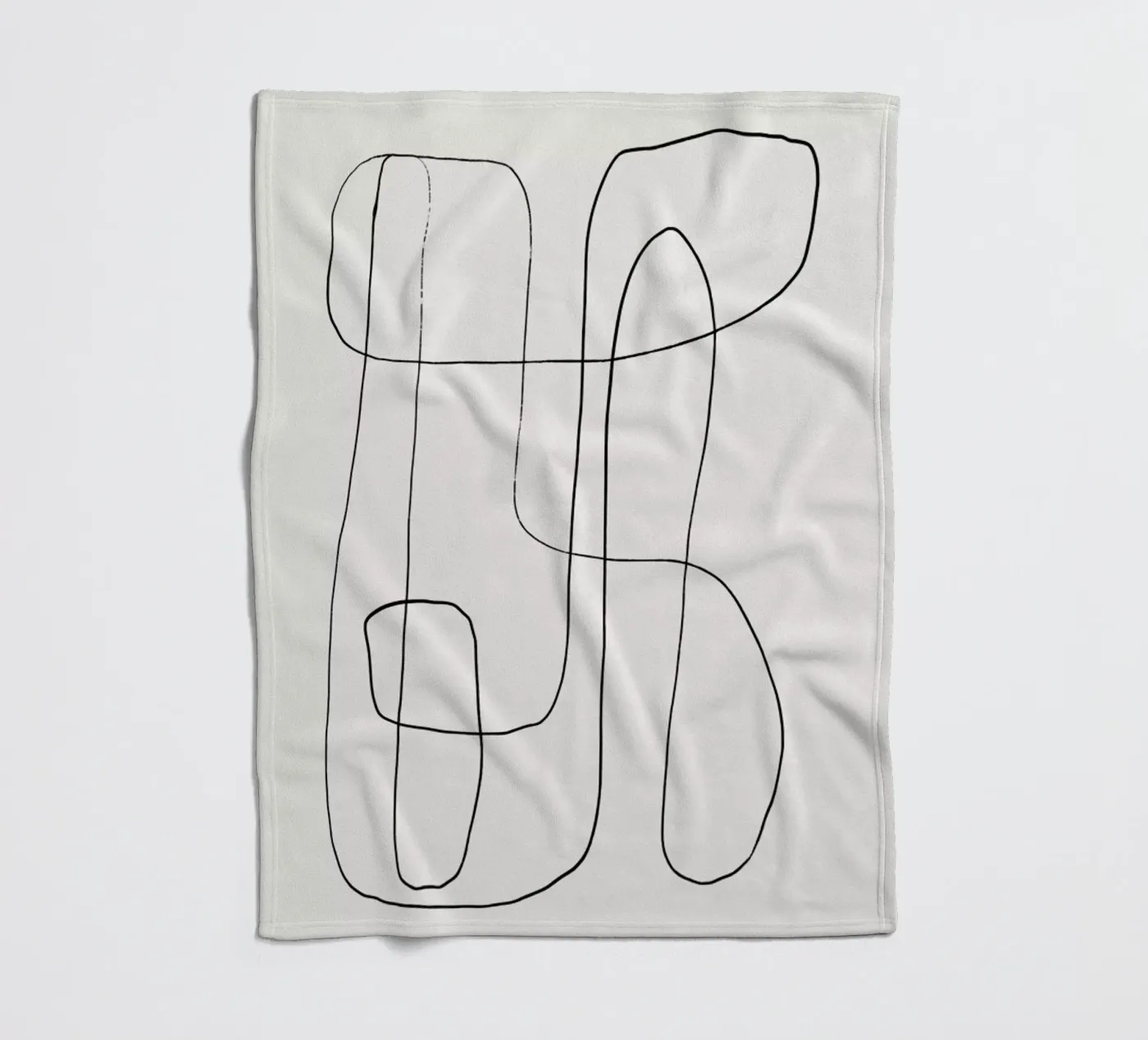 Traced 2 fleece blanket by Graphite