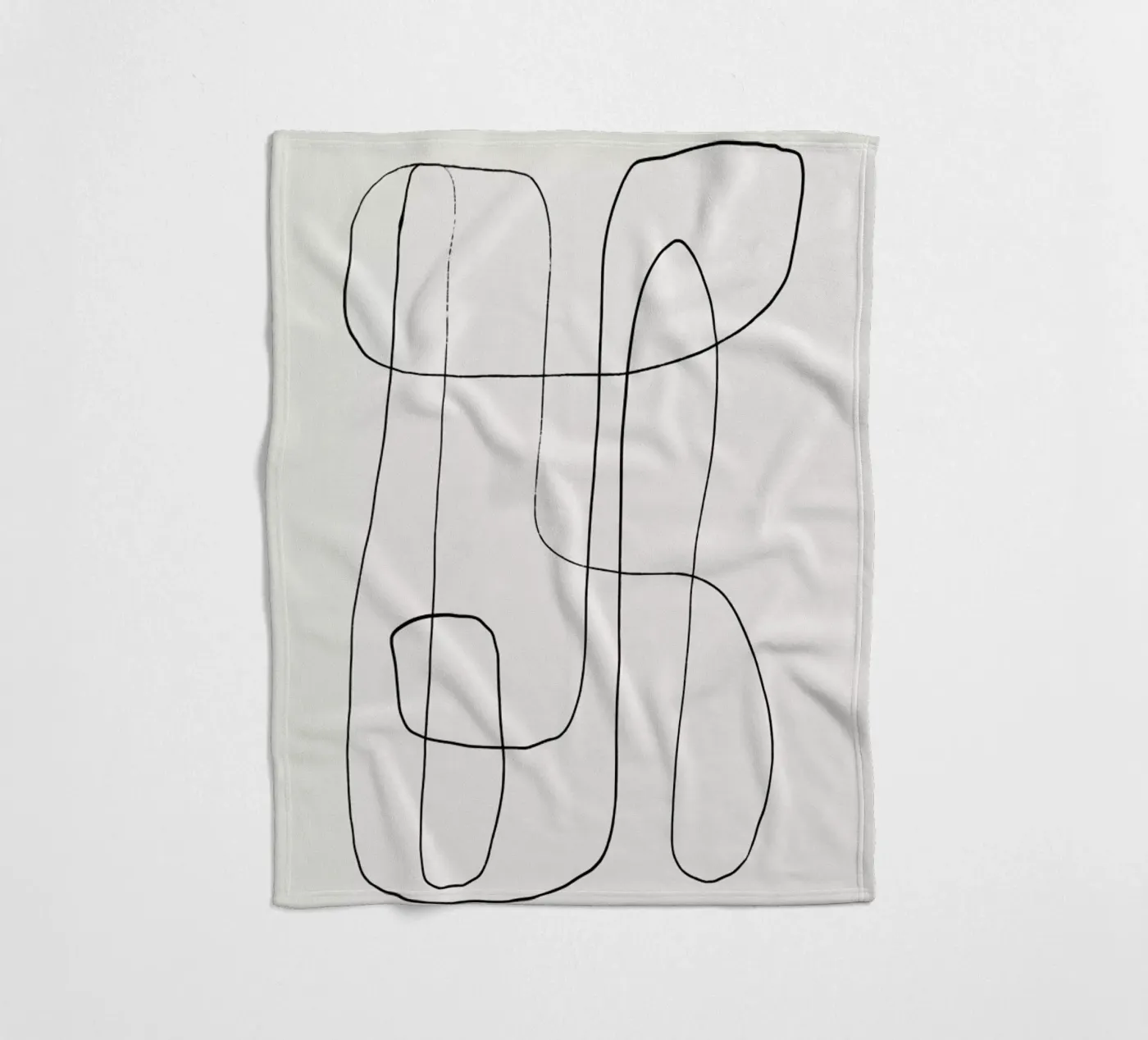 Traced 2 fleece blanket by Graphite
