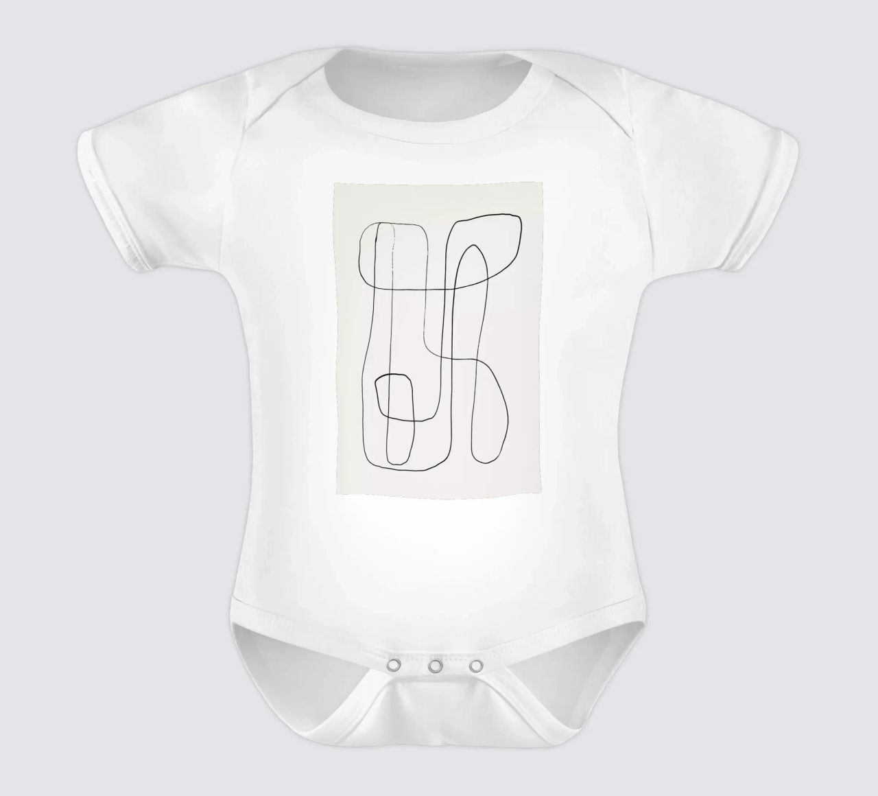 Traced 2 Kurzarm Babybody von Graphite