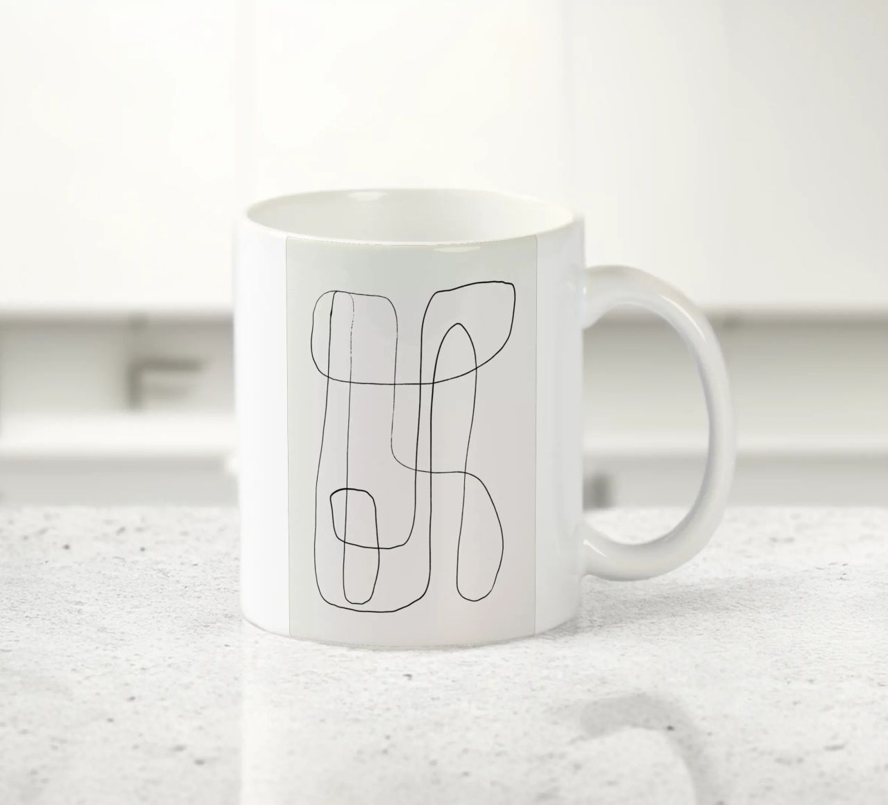 Traced 2 tazza in ceramica da Graphite