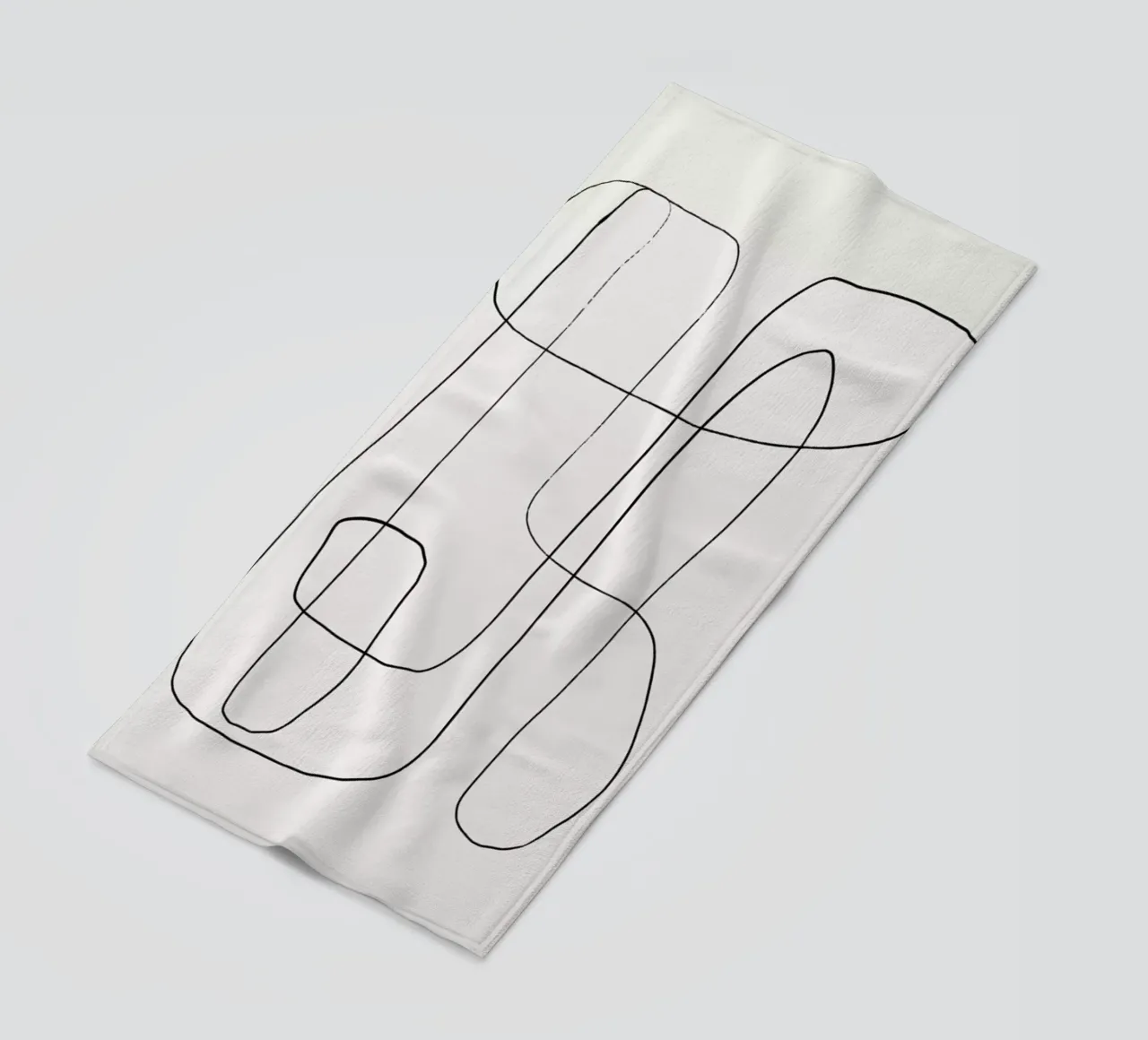 Traced 2 beach towel by Graphite