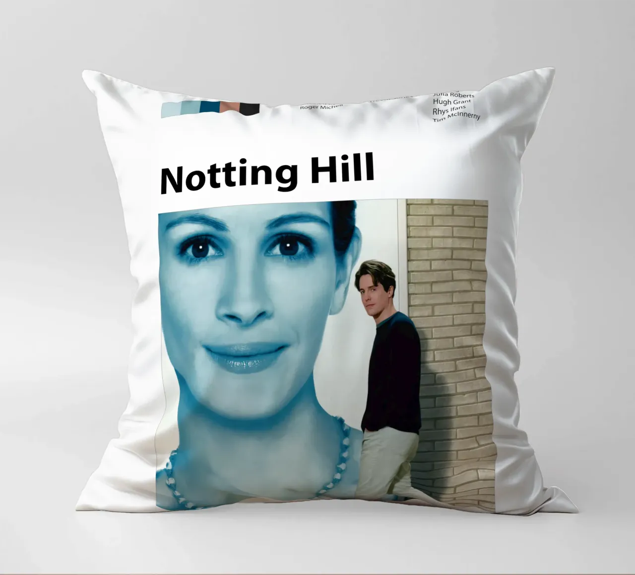 Notting Hill decorative cushion by 🎞 The Movie Wall