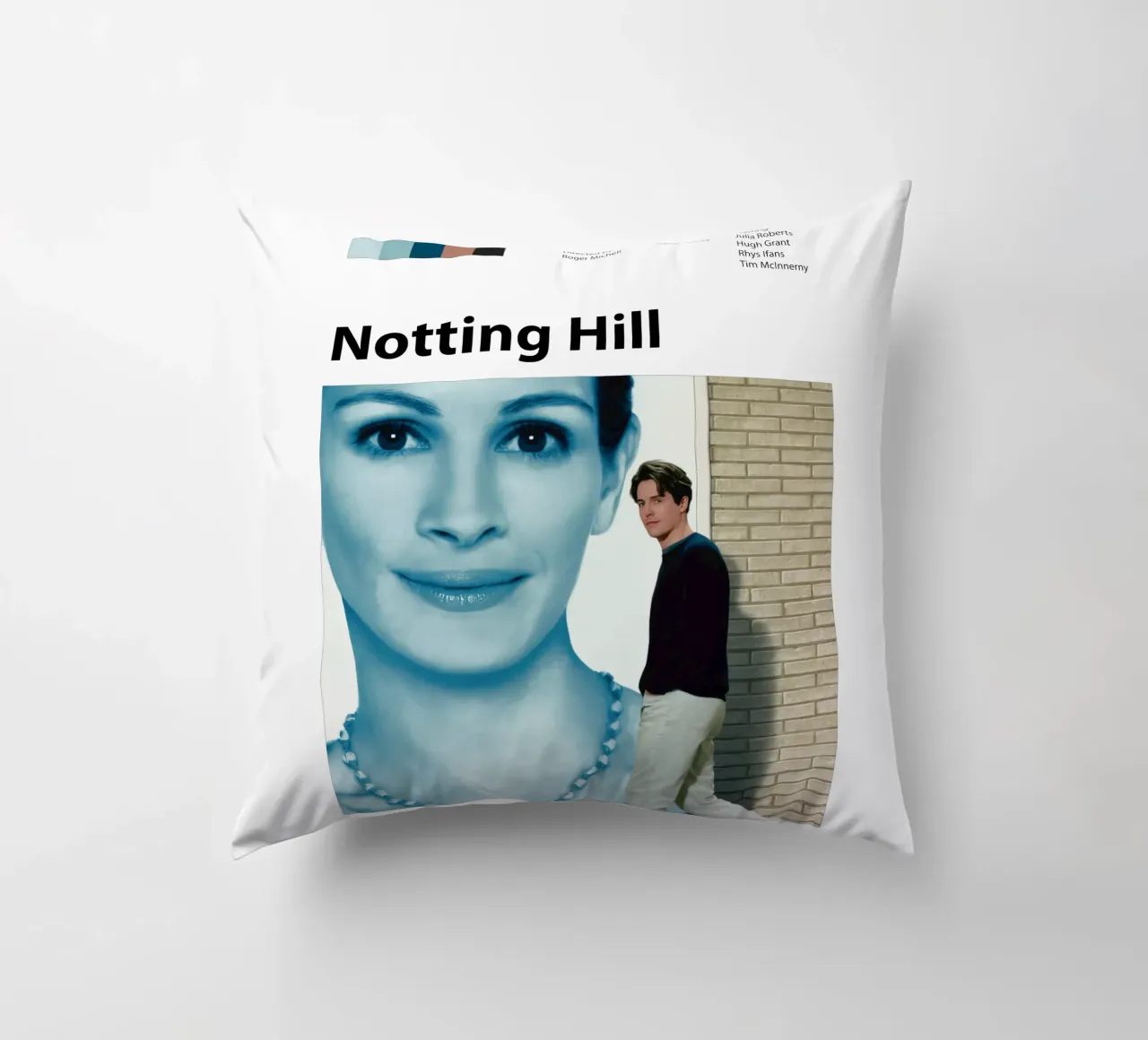 Notting Hill decorative cushion by 🎞 The Movie Wall