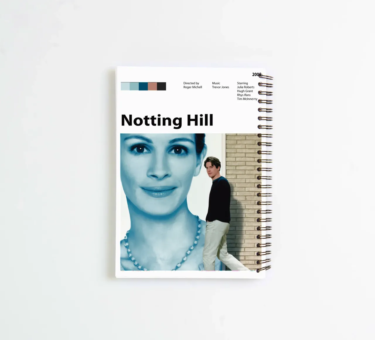 Notting Hill spiral notebook by 🎞 The Movie Wall