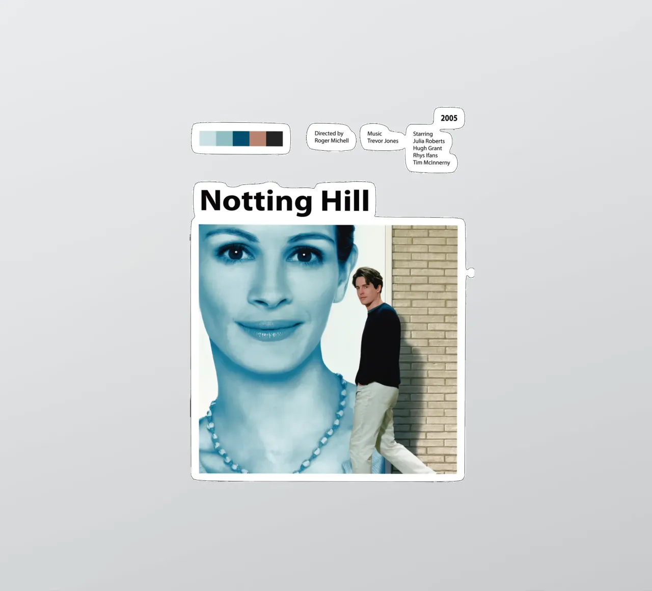 Notting Hill sticker by 🎞 The Movie Wall