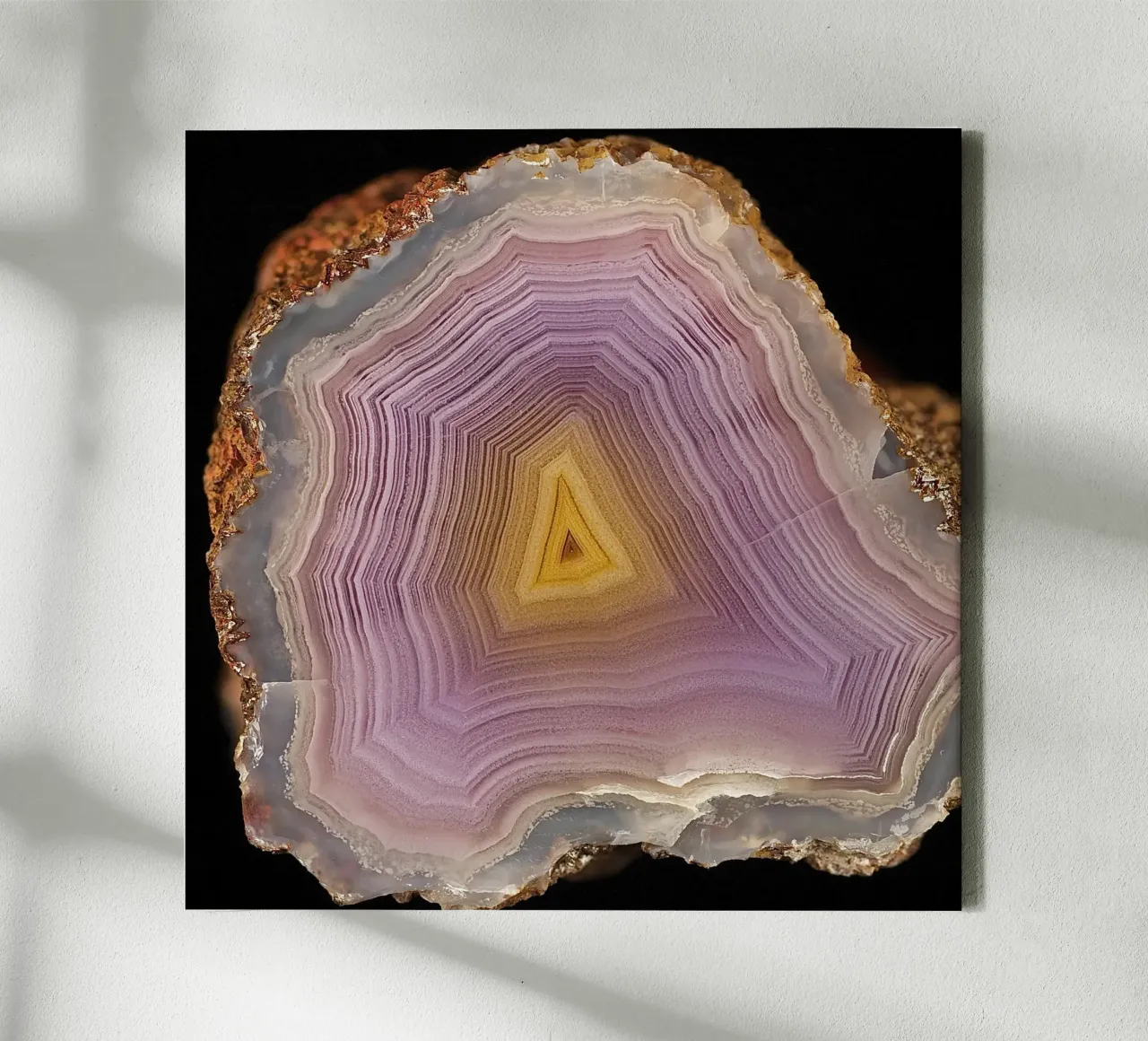 Agate Slice Texture 22 canvas by Gemstone Textures