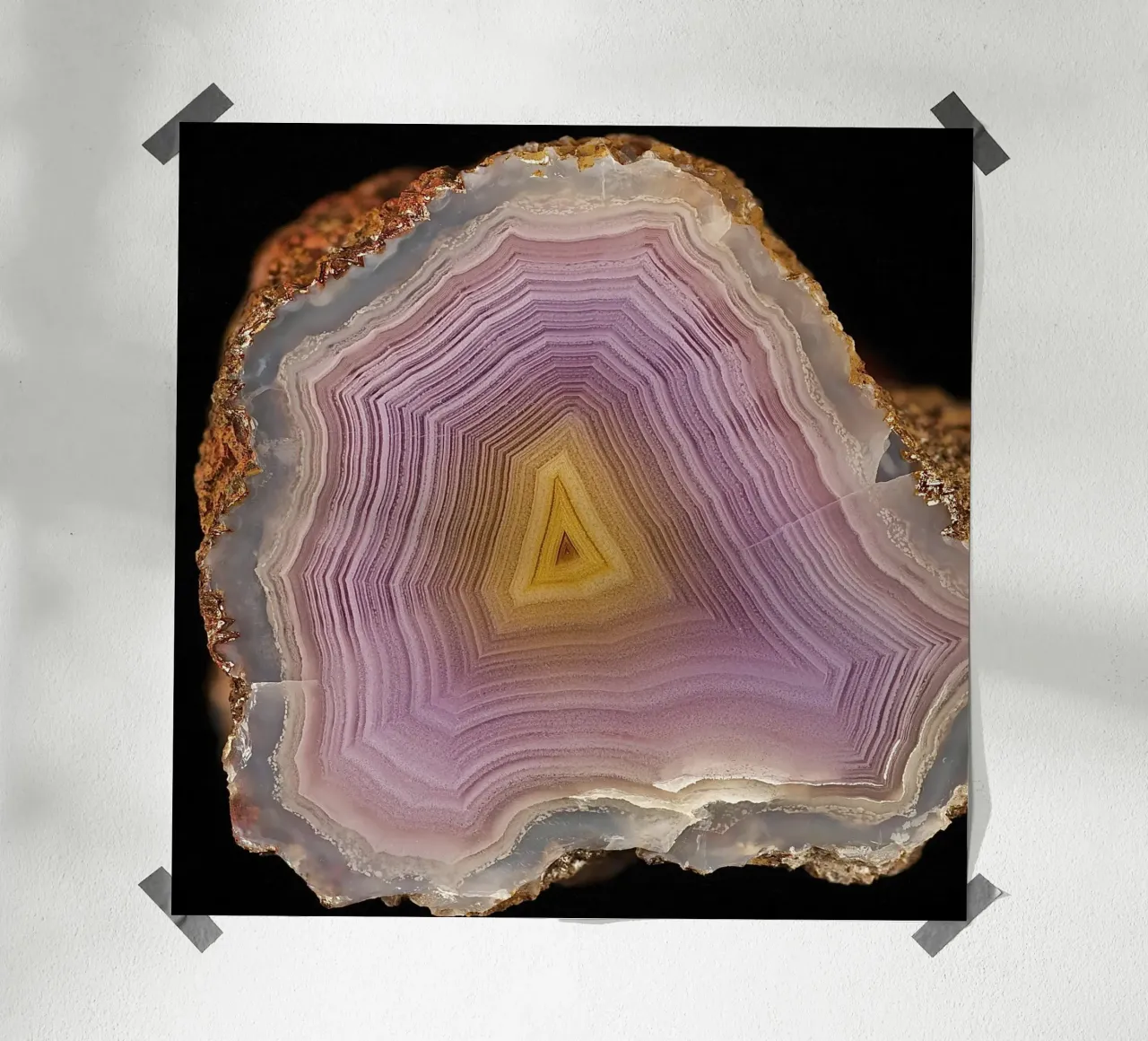 Agata Fetta Texture 22 poster da Gemstone Textures