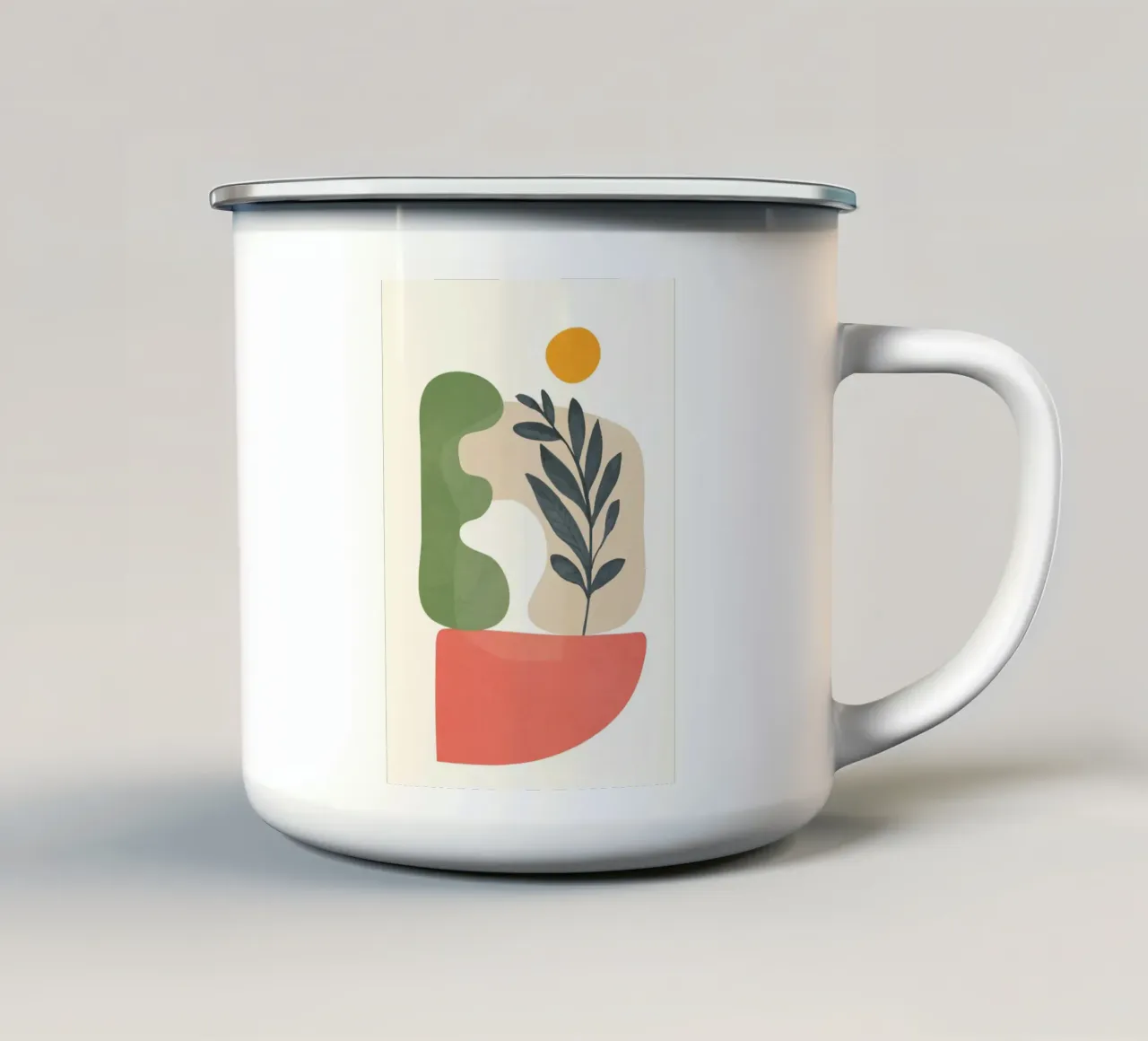 Abstract Sunset 03 enamel mug by Flow Line