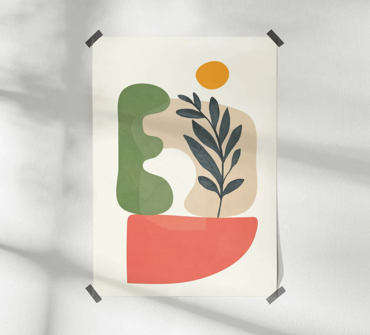 Abstract Sunset 03 Poster von Flow Line