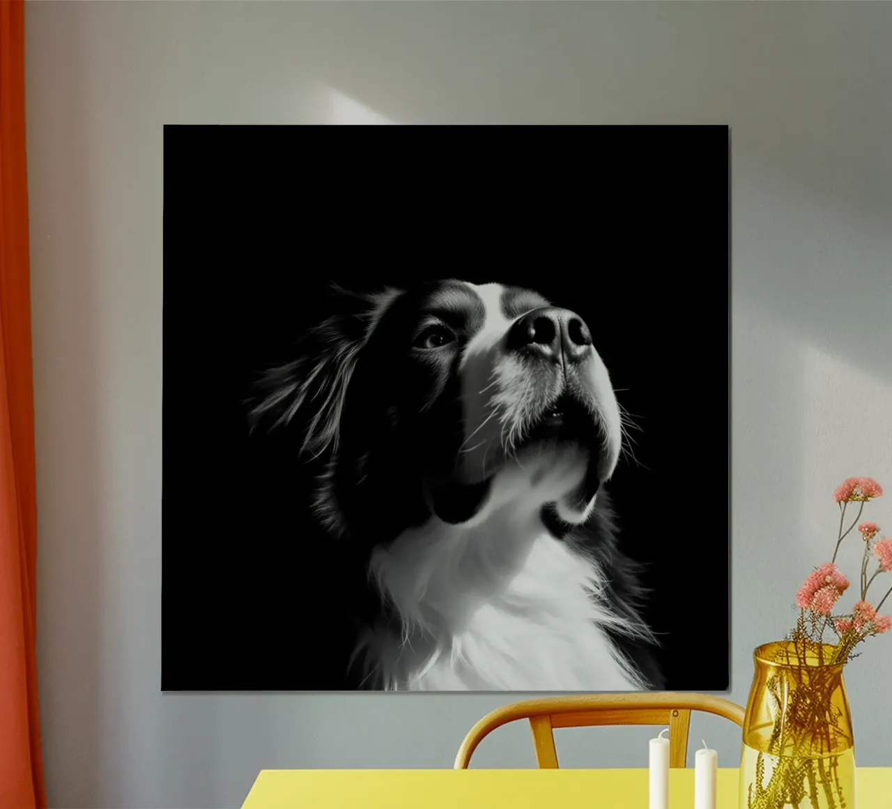 Bellissimo cane da montagna bernese #173 poster con telaio in legno da Yumis.Beargang.and.Me