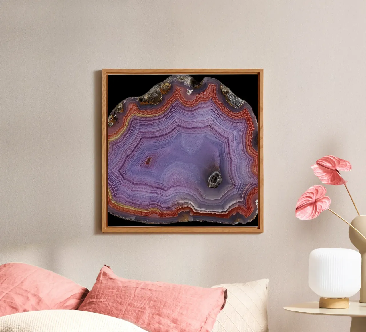 Texture fetta d'agata 26 alluminio dibond da Gemstone Textures