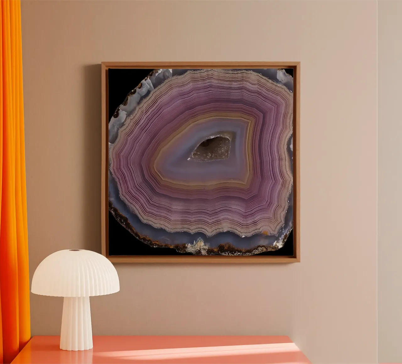 Agate Slice Texture 28 canvas by Gemstone Textures